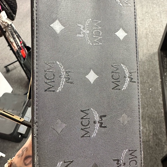 MCM Black Monogram Handbag - Picture 6 of 7